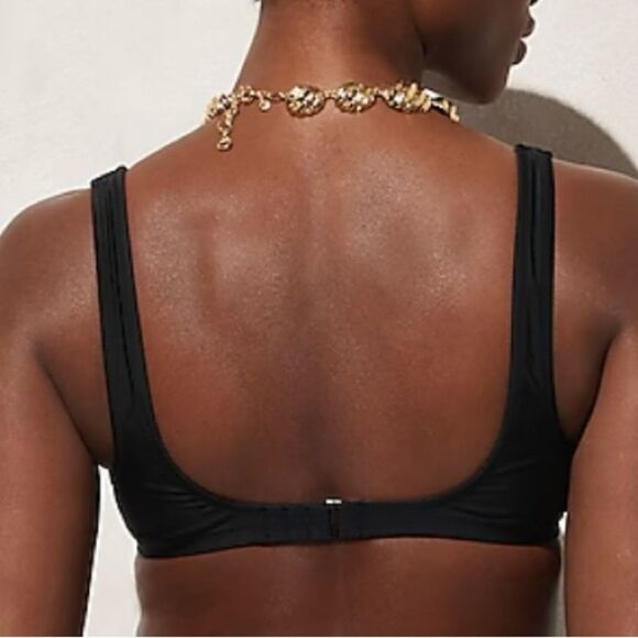 NWT J Crew Heritage Royal  Blue  Scoopneck Swimwear Bikini Top Size M - Picture 8 of 8